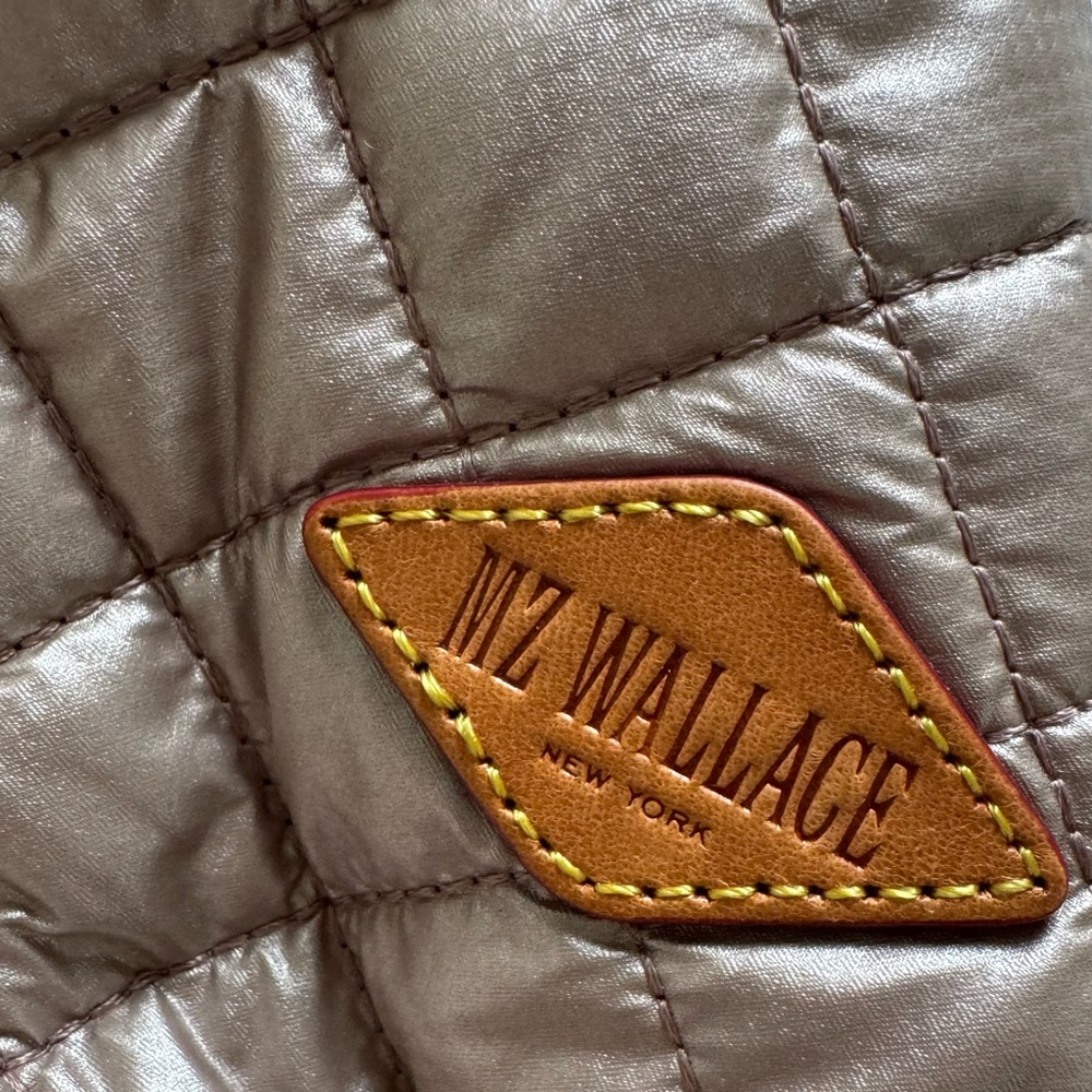 NWT MZ Wallace Yoga Matt Bag, Quilted Rose Gold Metal - Picture 3 of 8